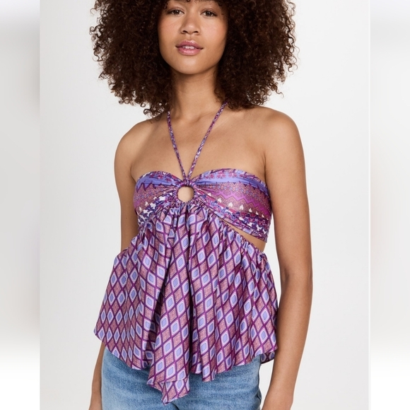 Misa Los Angeles Tops - MISA Los Angeles Violeta Top